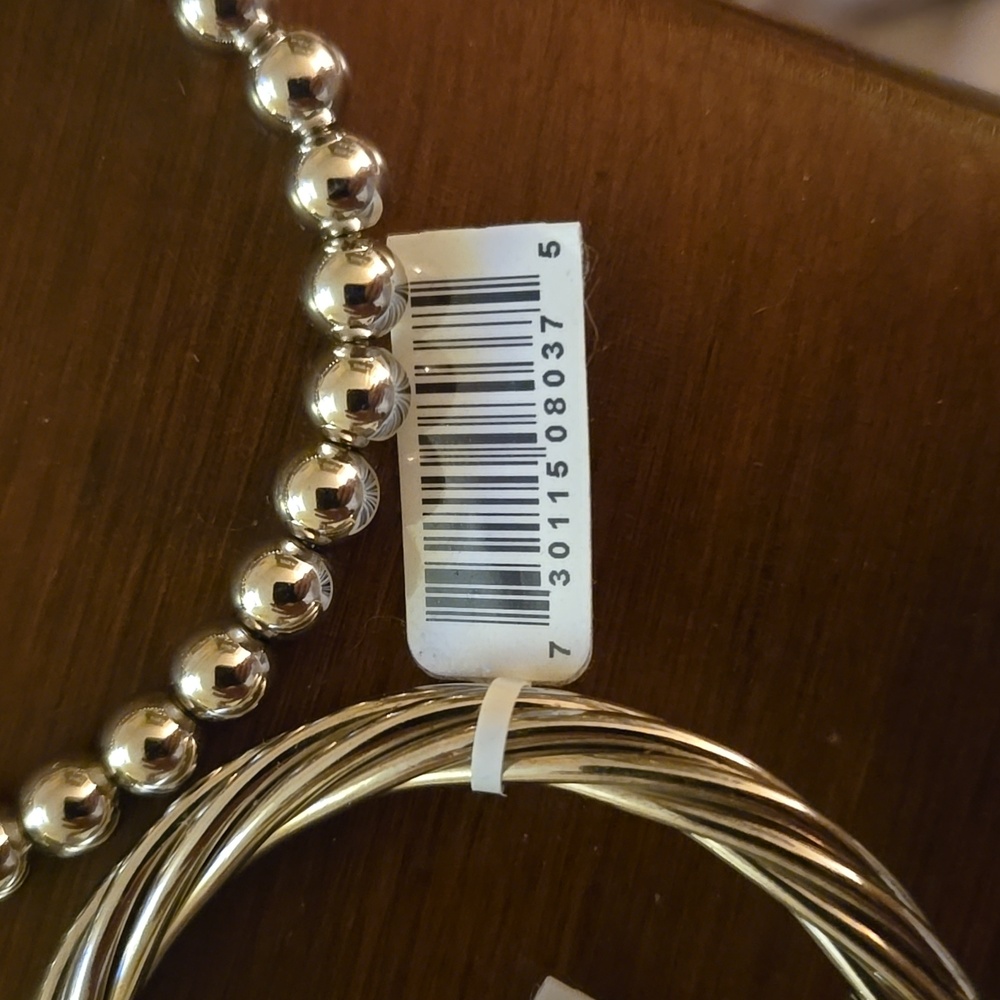 925 Elegant Silver Bracelet Set NWT - Picture 2 of 6